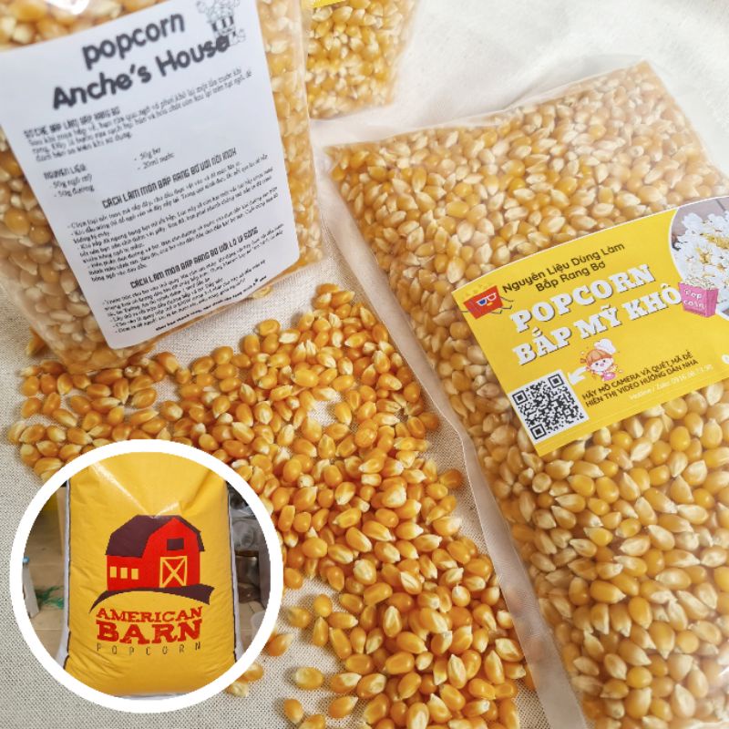 1kg Ngô mỹ bắp nổ bắp rang bơ USA