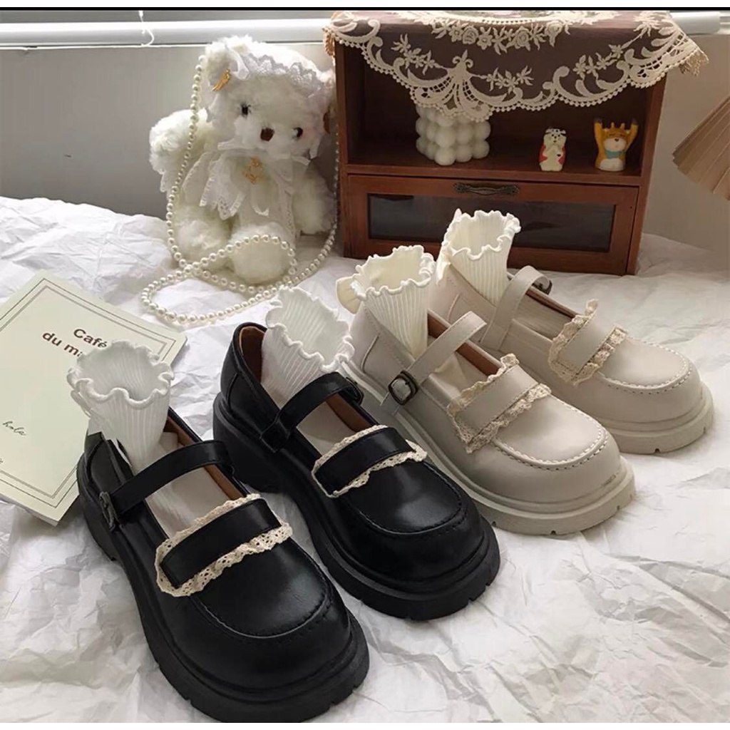 Giày nữ Oxford Ulzzang Lolita phong cách Hàn siêu cá tính- - mã 001