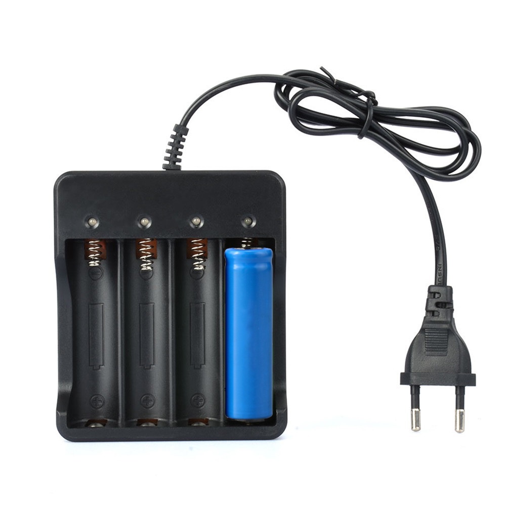 Cục Sạc Bốn Pin 18650 18650 4.2v Thông Minh Đa Chức Năng Kèm Dây Cáp Sạc 4KZC