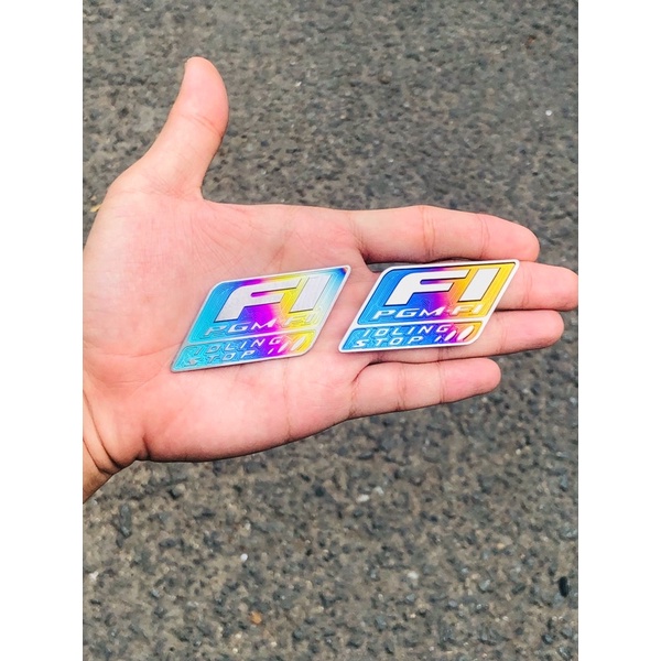 Tem Logo Titan Fi Lớn, Dán Vị Trí Đầu Xe, Sẵn Keo 3M