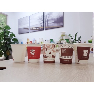 50 cốc giấy 8oz - cốc cafe nóng