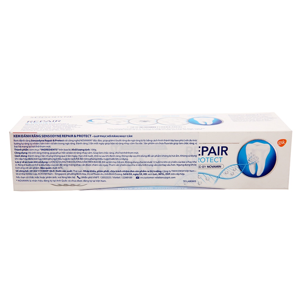 Kem đánh răng Sensodyne Repair & Protect - Hồi phục và bảo vệ răng ê buốt