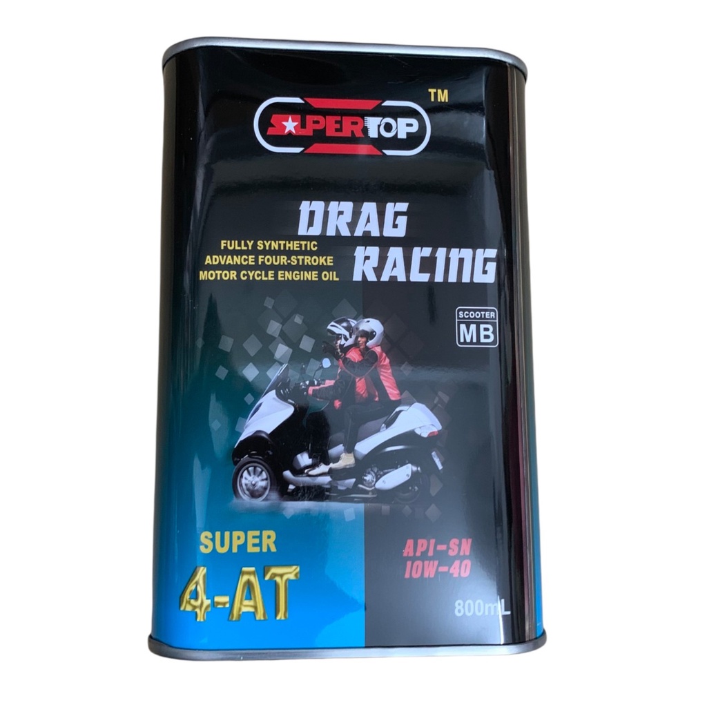 Nhớt Tay Ga SUPER TOP DRAG RACING 10W40 800ML