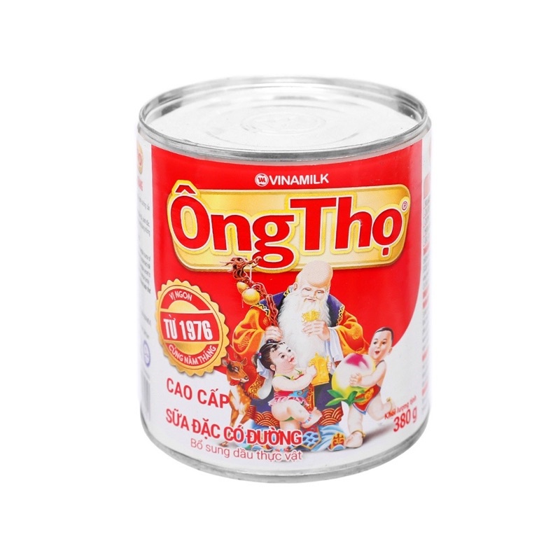 Lon sữa đặc có đường Ông Thọ hộp 380g