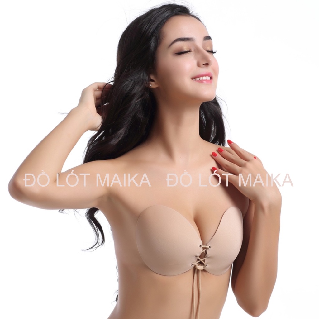 Áo dán nâng ngực Silicon - Áo Bra dán ngực Silicon rút dây hình bàn tay P381