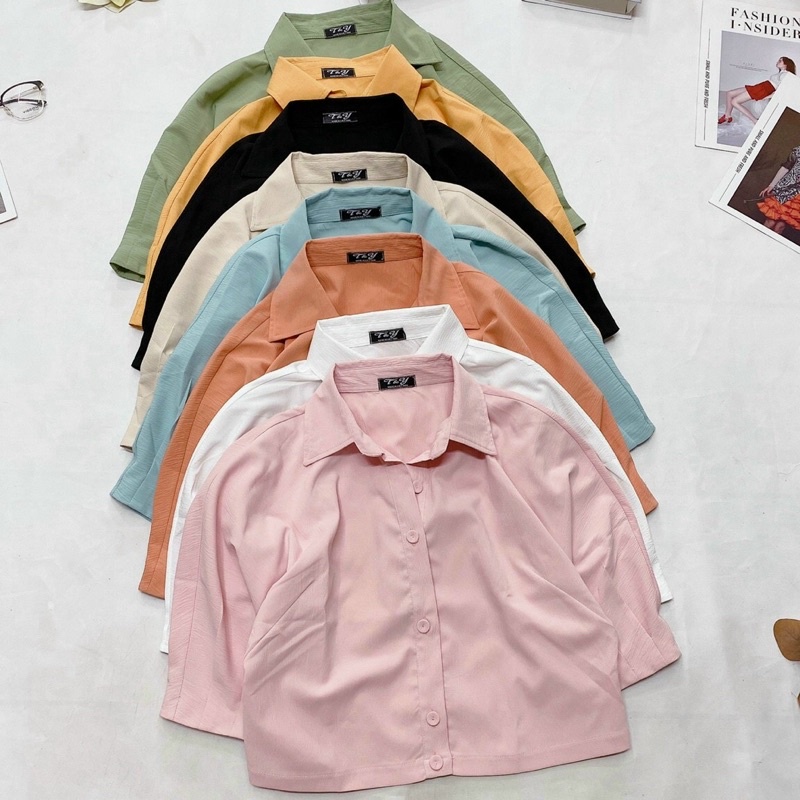 ÁO KIỂU THIẾT KẾ FORM NGẮN