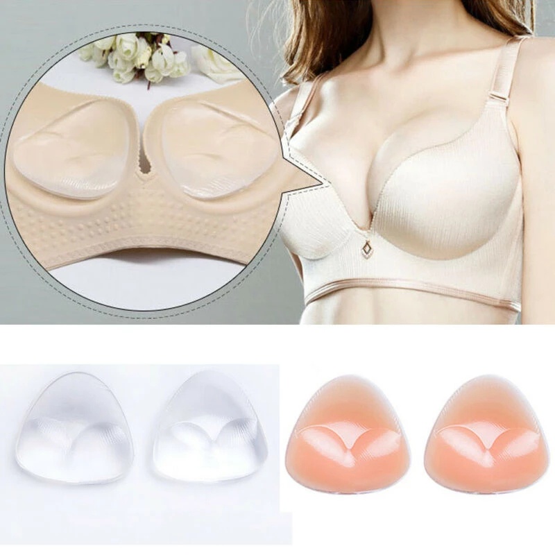 Miếng Dán Ngực Silicon Mềm Hình Tam Giác Thoáng Khí Có Thể Tái Sử Dụng Cho Nữ