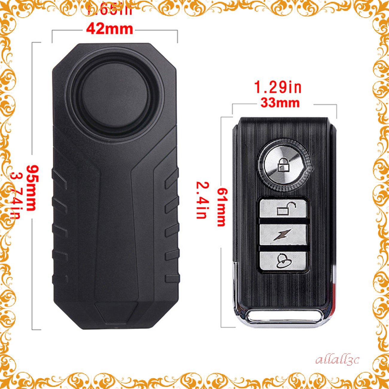 Bicycles Remote Control Alarm Adjustable Sensitivity Vibration Alarm[╭(′▽`)╭(′▽`)╯]