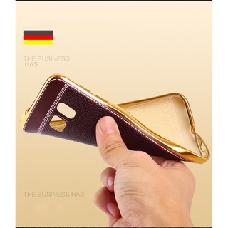 ỐP S7, S7 EDGE VIỀN VÀNG LƯNG VÂN DA