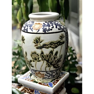 Bình Sen Trắng Gốm Sứ Nam Bộ 30