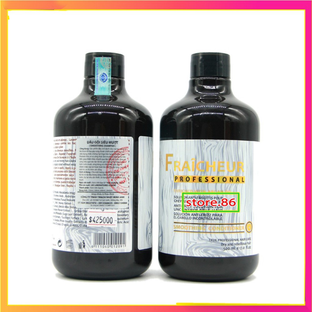 Hàng Chuẩn Công Ty [ 💥GIÁ RẺ VÔ ĐỊCH ] BỘ DẦU GỘI DẦU XẢ FRAICHUER 500ML SIÊU MỀM MƯỢT | BigBuy360 - bigbuy360.vn