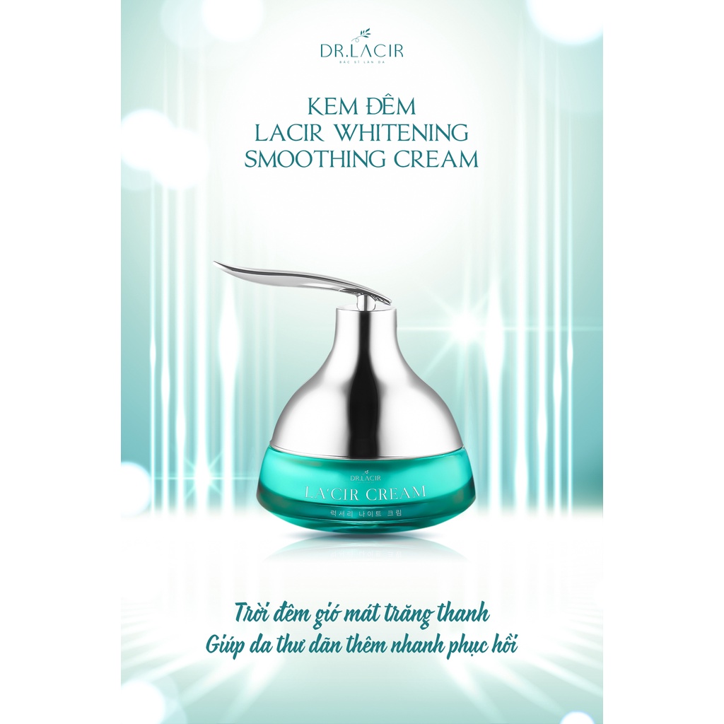 Mini Kem Dưỡng Trắng Da Ban Đêm Drlacir,Hộp 5gram,Giúp Dưỡng Trắng Da,Ngăn Ngừa Lão Hóa