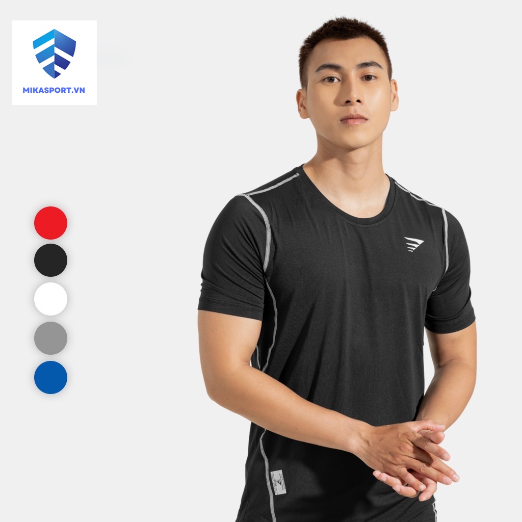 Áo Thể Thao Giữ Nhiệt Nam Tay Ngắn Thun Co Gĩan Form Body Fitme Cao Cấp