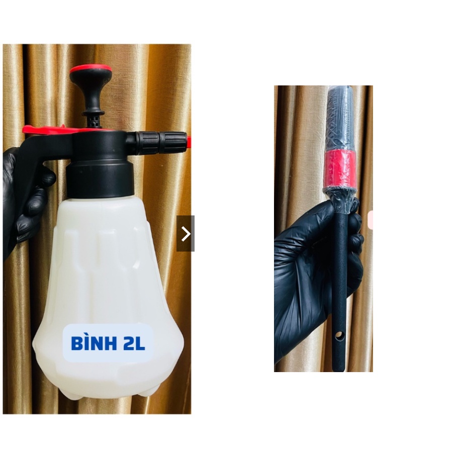 [BẢN V2 CHỐNG XÌ] Bình xịt bọt tuyết rửa xe hơi áp suất cao có thể điều chỉnh
