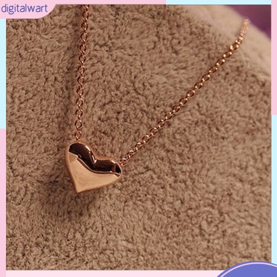 Dây chuyền mạ vàng mặt hình trái tim xinh xắn cho nữ