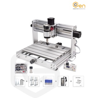 Máy cnc mini 3018 max 100% khung nhôm với trục chính 150w