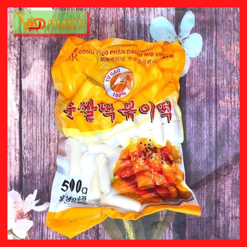 BÁNH GẠO TOKBOKKI HÀN QUỐC GÓI 500G (MÀU VÀNG)
