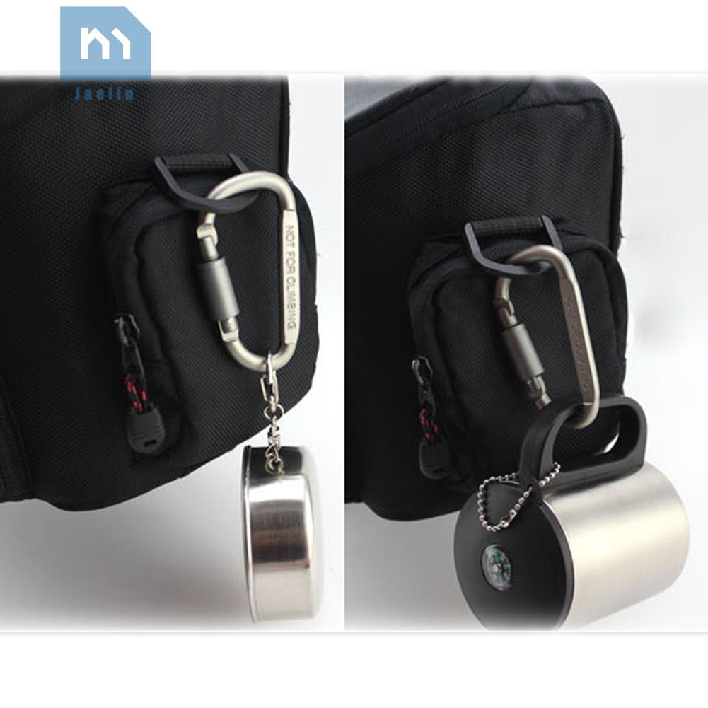 Móc khóa đa năng hình chữ D bằng hợp kim nhôm tiện dụng