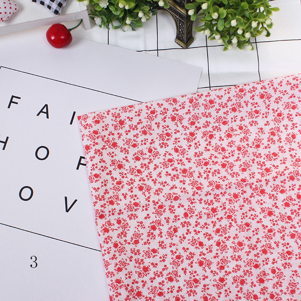 Set 7 miếng vải cotton 25 * 25cm in họa tiết dễ thương dùng để may vá