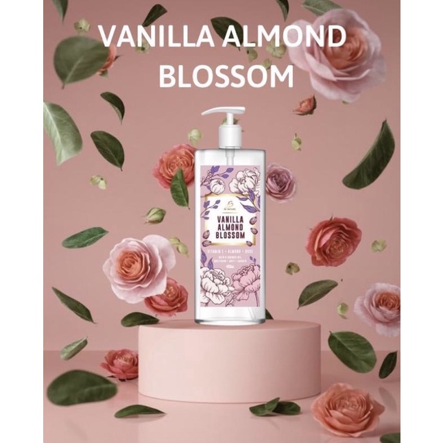 Sữa Tắm Tạo Bọt Mịn Vanilla Almond Blossom Be Nature 300ml