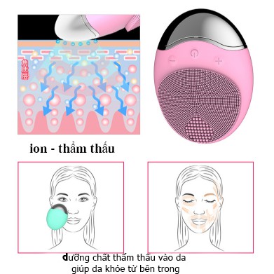 [BÁN CHẠY] Máy rửa mặt ION ÂM - sóng T-SONIC siêu âm làm sạch da | BigBuy360 - bigbuy360.vn