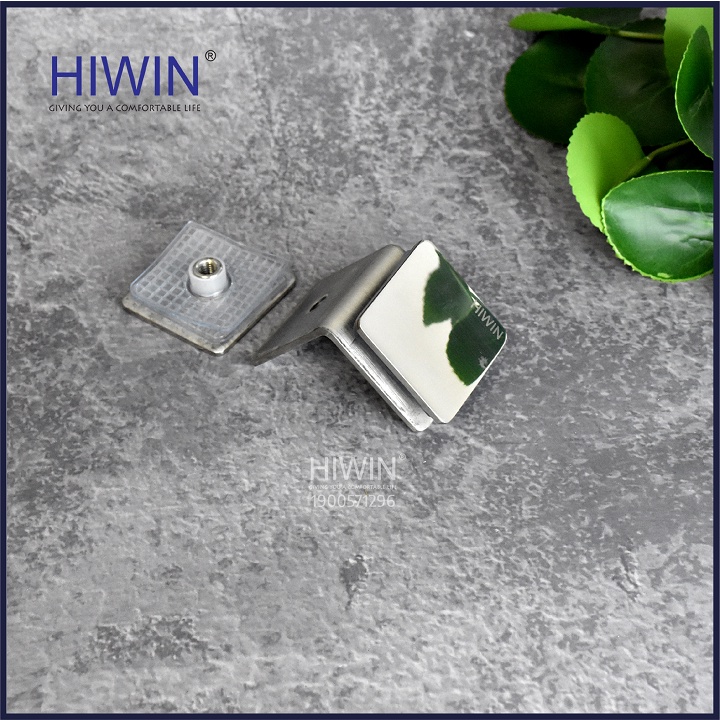 Kẹp định vị cabin tắm 90 độ kính kính chất liệu inox 304 mặt gương HIWIN FC-087