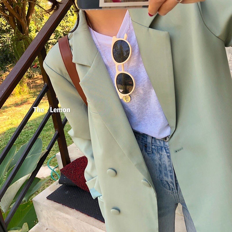 (Hàng có sẵn) Áo Blazer phong cách trẻ trung (phom thoải mái, có ảnh chụp thật) | BigBuy360 - bigbuy360.vn