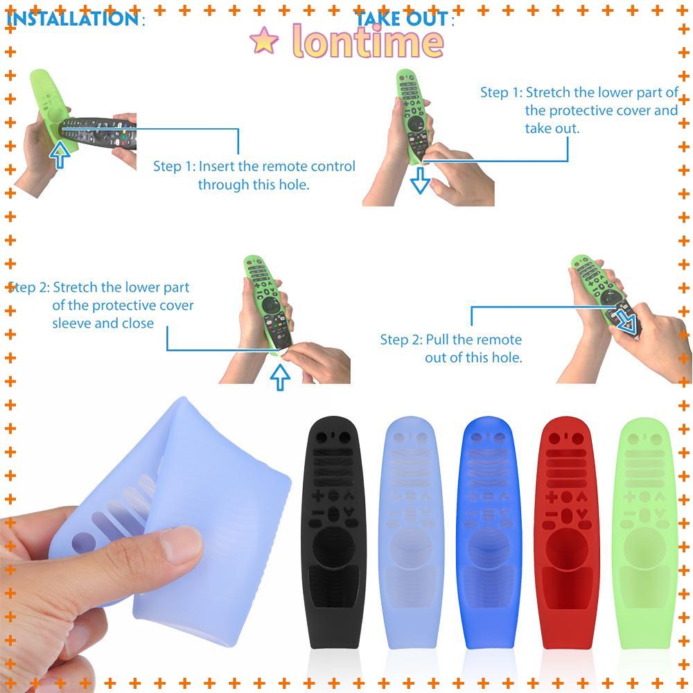 Vỏ silicon bảo vệ thiết bị điều khiển chống trơn trượt &amp; không thấm nước cho TV LG AN-MR600 AN-MR650 AN-MR18BA AN-MR19BA