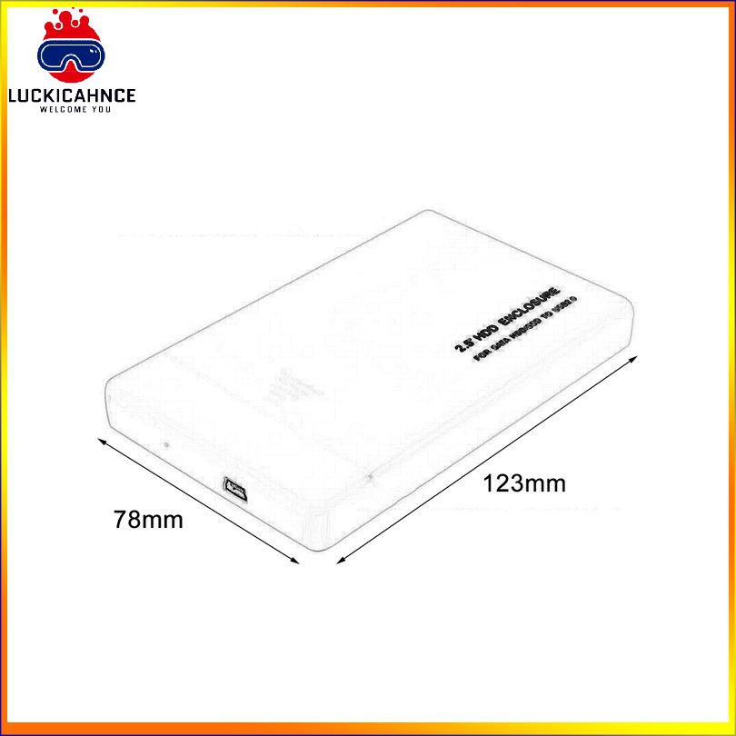 Hộp Đựng Ổ Cứng Ngoài Hdd Usb 2.0 Sata 2.5 Inch Cho Laptop (J6) | BigBuy360 - bigbuy360.vn