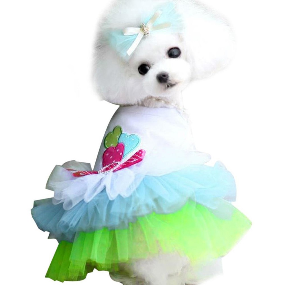 Đầm Tutu Phối Ren Cho Thú Cưng