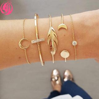 Set 5 vòng tay phong cách boho thời trang cho nữ