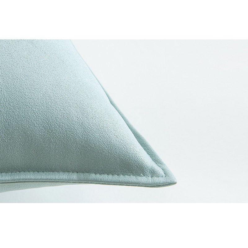 Áo Gối Sofa Da Pu Chống Thấm Nước Màu Trơn Vỏ Gối Trang Trí Nội Thất Nhà Năm Mới