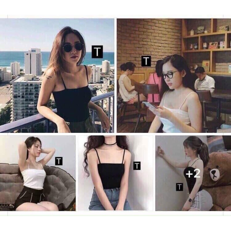 ÁO 2 DÂY SỢI BÚN SIU XINH