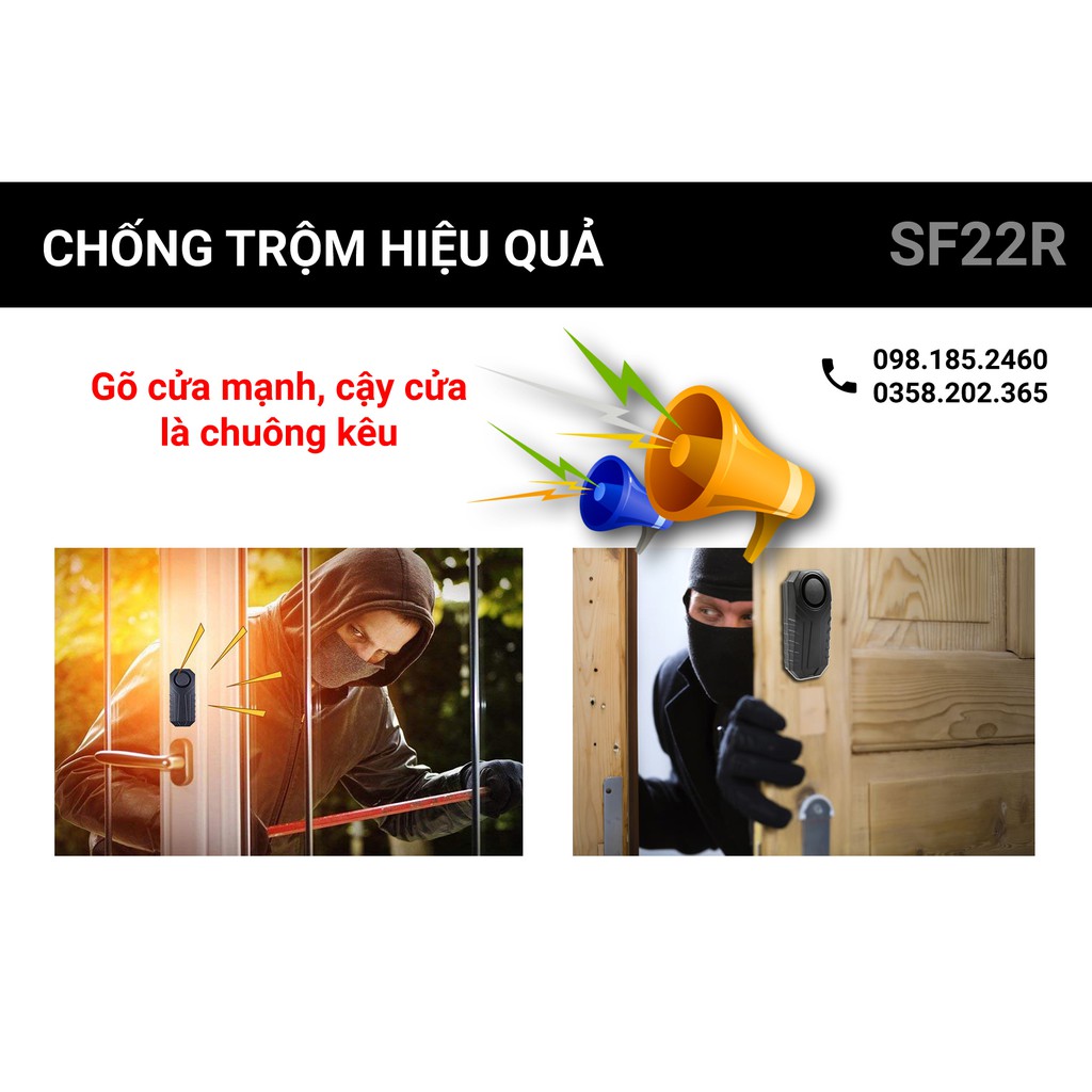 Còi tìm xe trong bãi, chống trộm, báo động khi tai nạn KS-SF22R