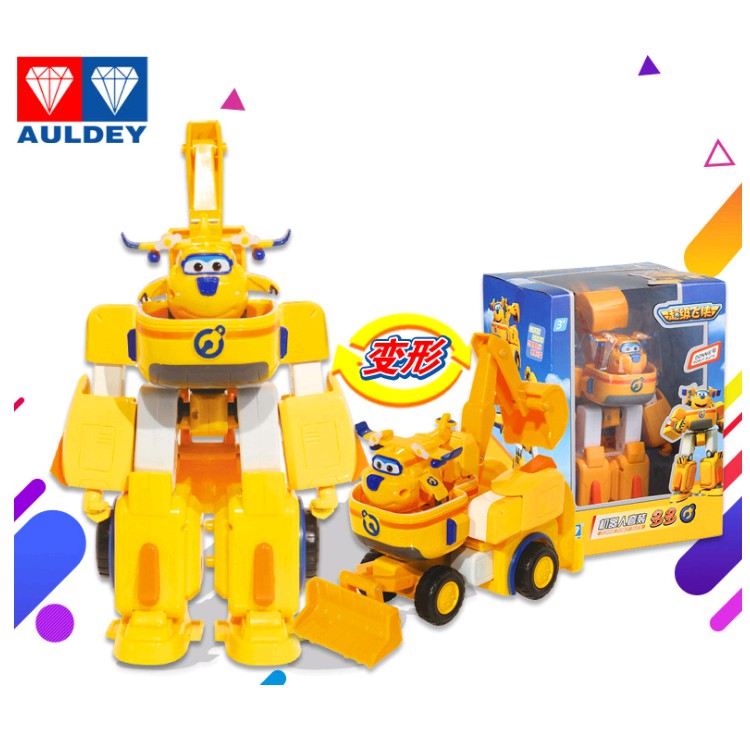 Donnie thông minh và rô bốt cỡ lớn đồ chơi trẻ em mô hình super wings đội bay siêu đẳng