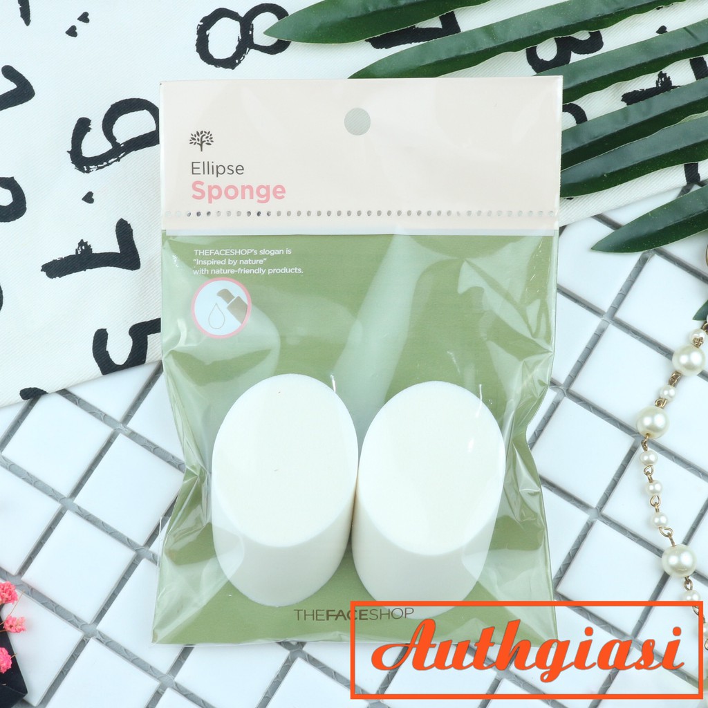 Bông mút tán nền TFS Ellipse Sponge The Face Shop Hàn Quốc