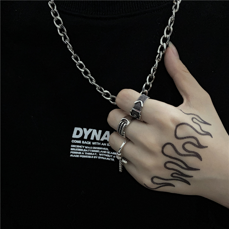 Nhẫn hợp kim phong cách punk cá tính cho nam và nữ 22015