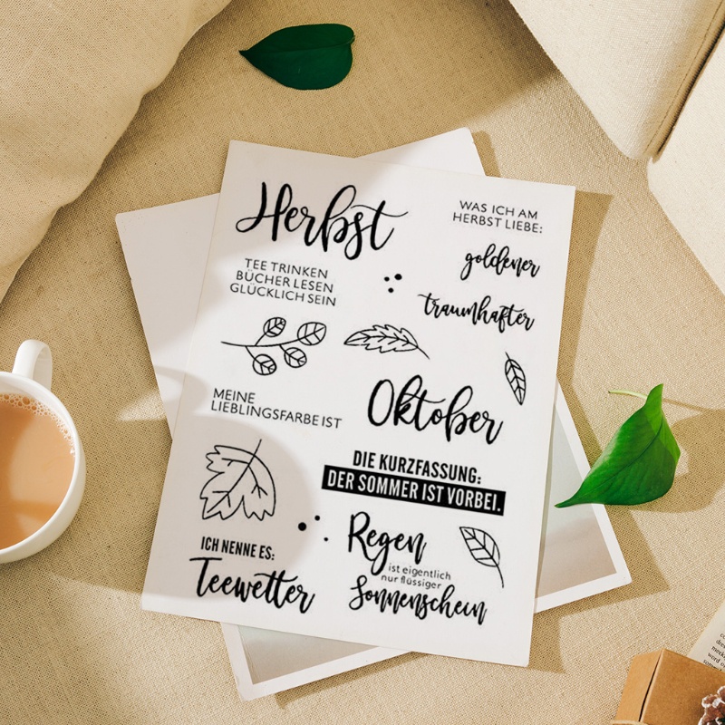 Con Dấu Silicone Trong Suốt Trang Trí Thiệp, Scrapbook