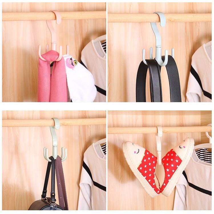 Móc 4 chấu treo đồ đa năng - móc treo cà vạt Dumi Shop