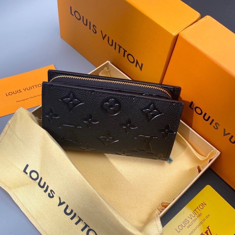 Ví dài nhiều ngăn có khoá kéo da thật cao cấp LV Louis Vuitton