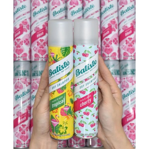Dầu Gội Khô Batiste Làm Sạch Dầu Thừa, Giúp Tóc Suôn Mượt Bồng Bềnh 200ml