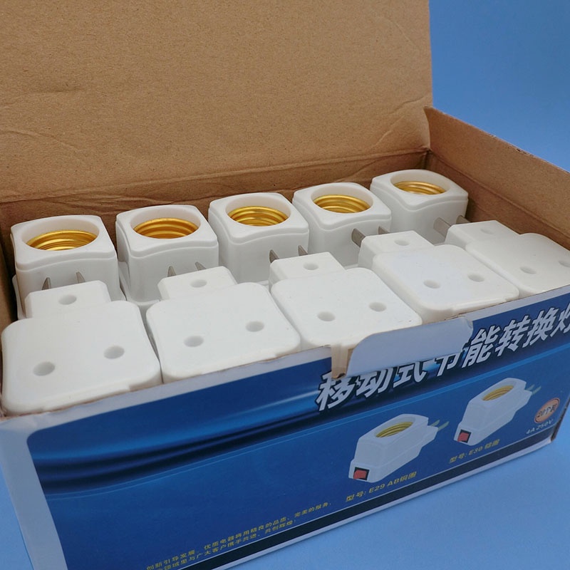 Đuôi Đèn E27 Có Công Tắc, Liền Phích Cắm 2 Chân , Đui Đèn Xoáy Bóng E27 - DD01 - Gia Dụng Tý Tẹo