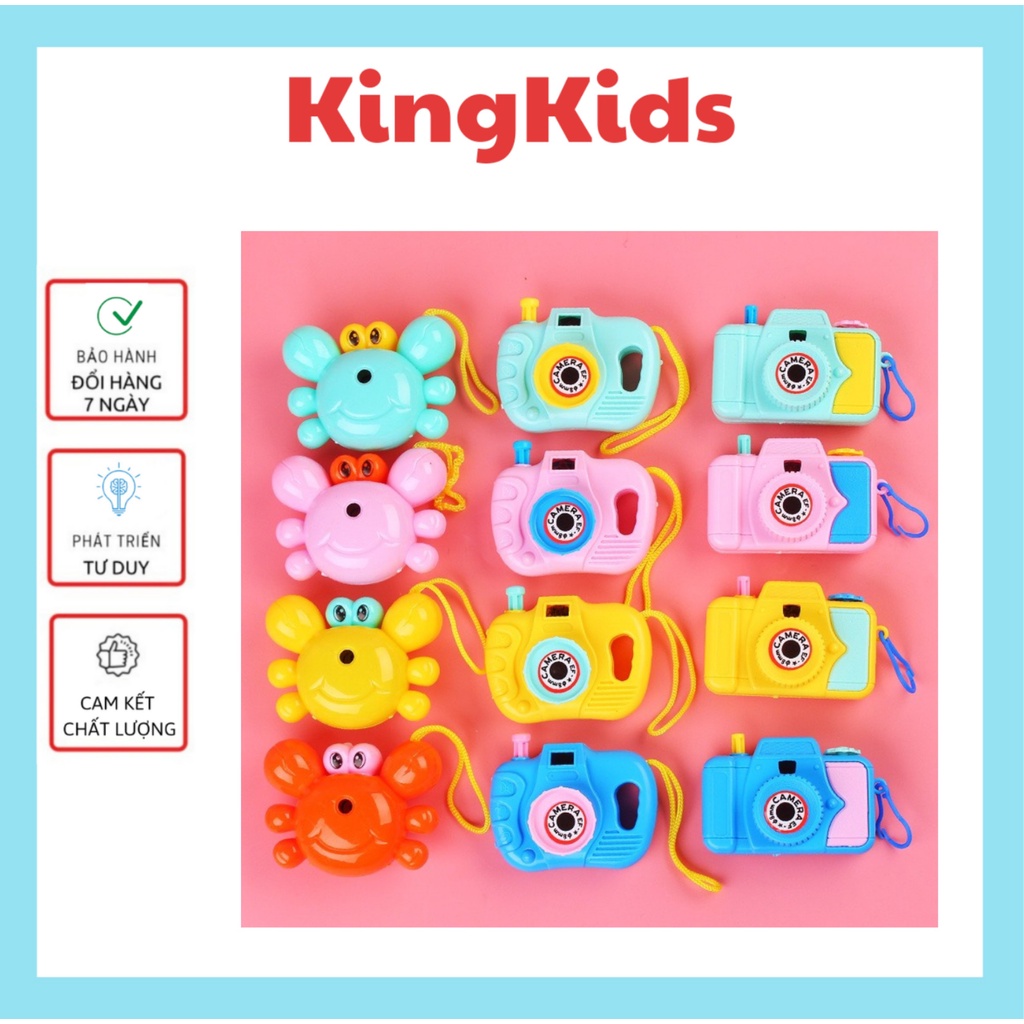 Đồ chơi máy ảnh mini hình thù đáng yêu nhiều hình ảnh sinh động cho bé khám phá KingKids