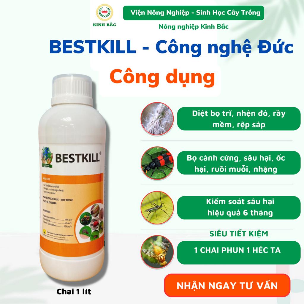 Thuốc Diệt Côn Trùng BESTKILL Công Nghệ Đức, Trừ Các Loại Sâu Bệnh Hiệu Qủa Chai 1000ml Phun 1 Héc Ta