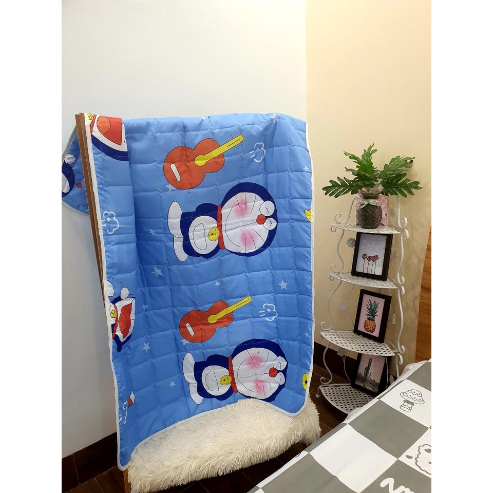 Chăn muji cho bé tiểu học, kích thước 1mx1m5 -họa tiết hoạt hình nghộ nghĩnh