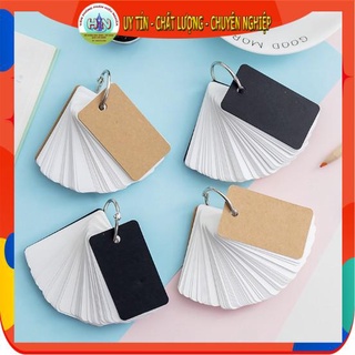 Bộ Flashcard học từ vựng 100 tờ (4*7 cm) - Nhiều màu