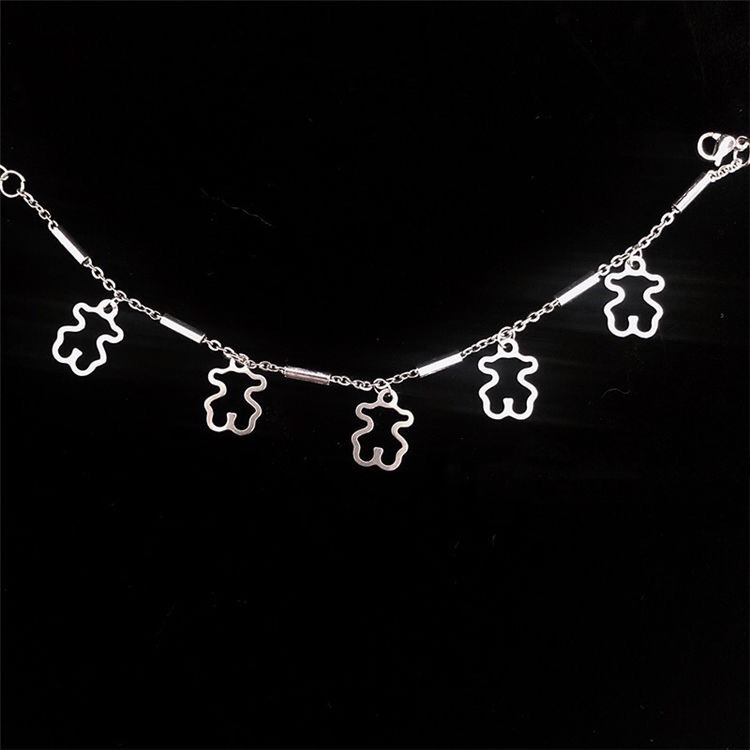 Vòng tay hình gấu rỗng phong cách Hàn Quốc trẻ trung thời trang cho nữ | BigBuy360 - bigbuy360.vn