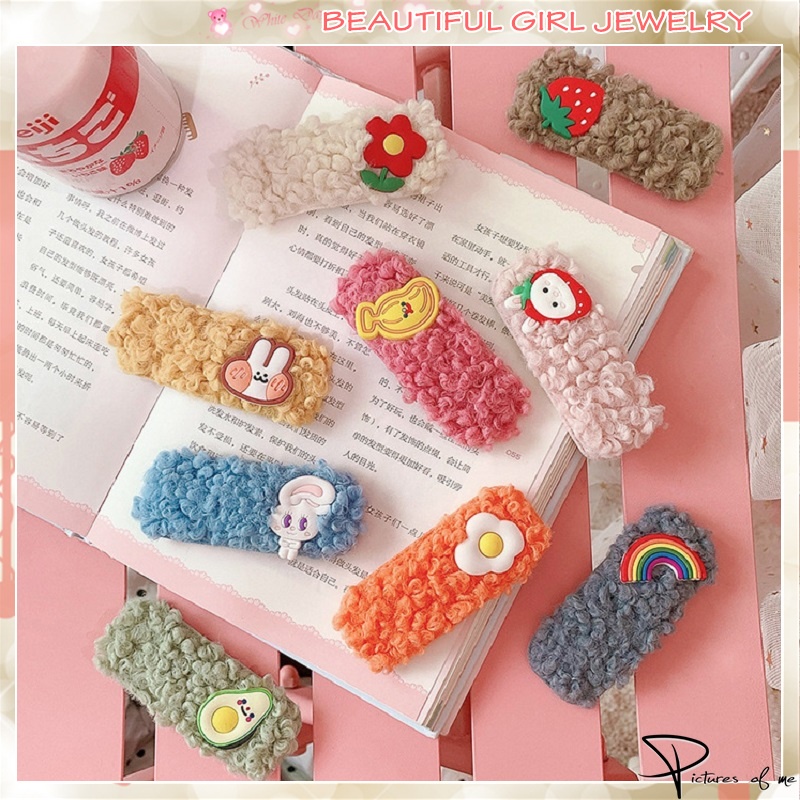 Kẹp tóc hình trái cây nhiều màu sắc phong cách Hàn Quốc đáng yêu cho nữ