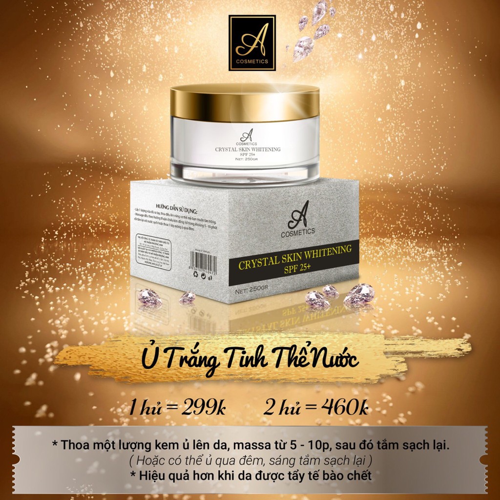 Ủ Trắng Tinh Thể Nước A Cosmetics (Crystal Skin Whitening ACosmetics ACosmetic) Mỹ Phẩm Phương Anh A Cosmetic Chính Hãng | BigBuy360 - bigbuy360.vn