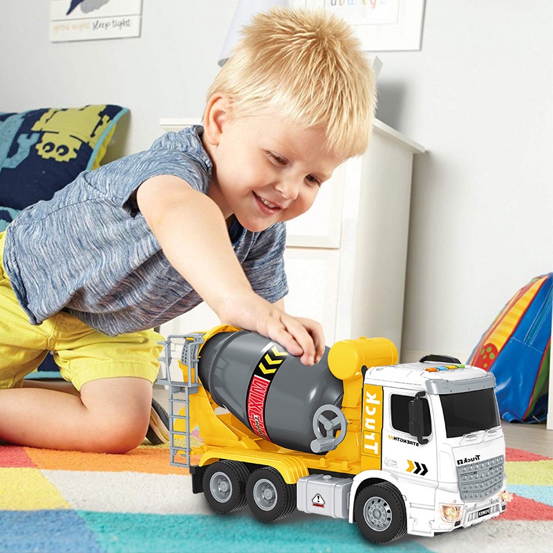 ZHAN QI TOYS Đồ chơi trẻ em Xe Công Trường Có Âm Thanh Và Đèn Cho Bé